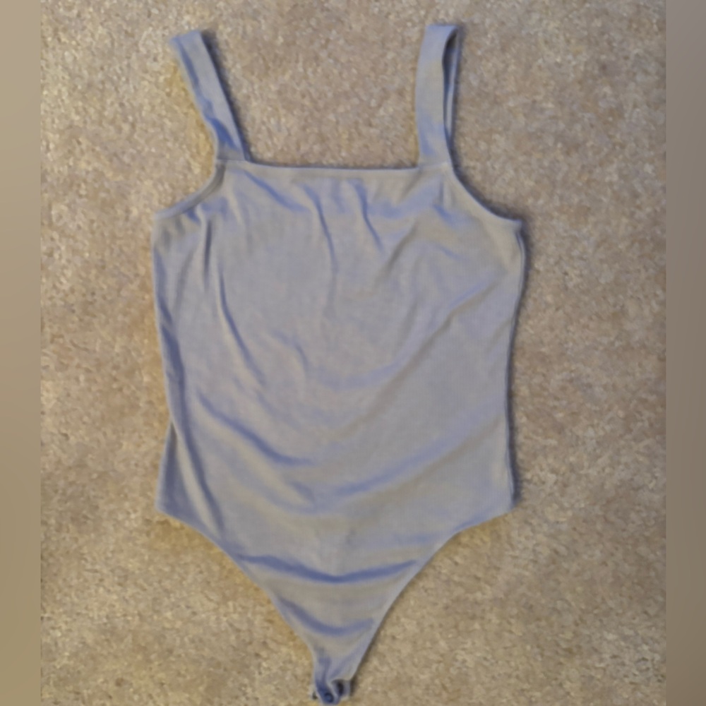 American Eagle Gray Bodysuit L